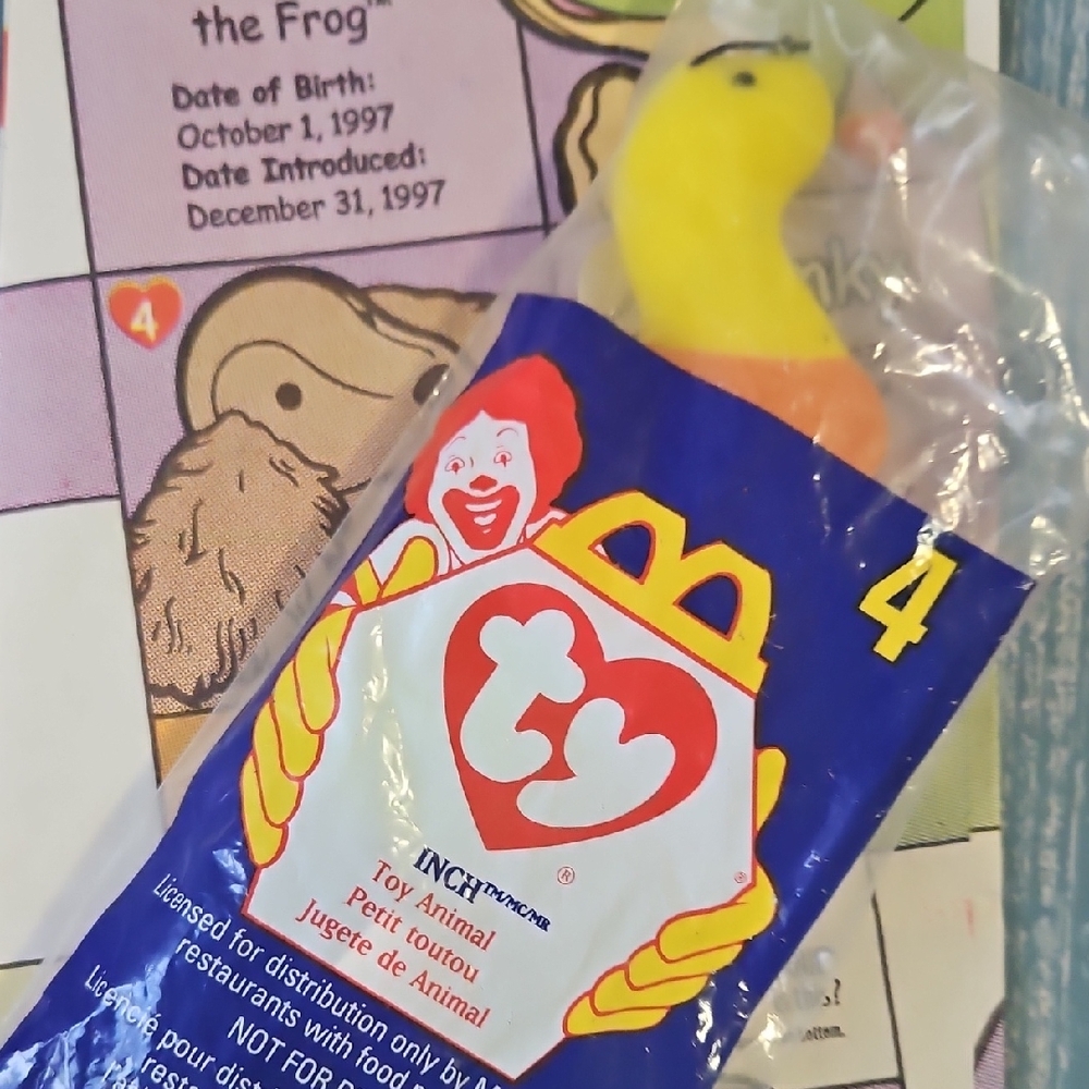 Ty Colorful Plush Worm Toy